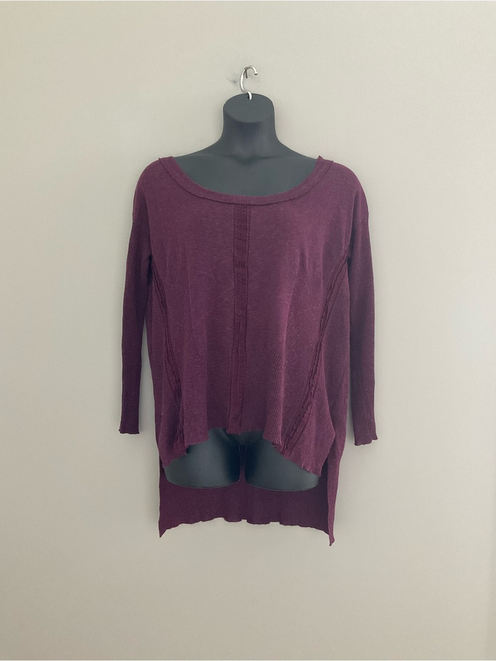 Free People Purple Long Sleeve Top